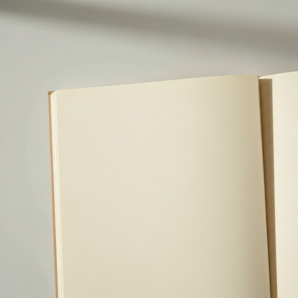 Skizzenbuch mit unbeschichtetes cremefarbenes Papier, perfekt für Bleistift und Feder